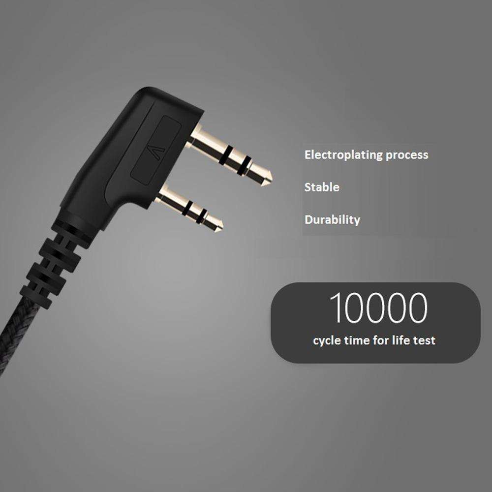 Walkie Talkie 2-Pin Earpiece Headset For Baofeng Two Way Radio