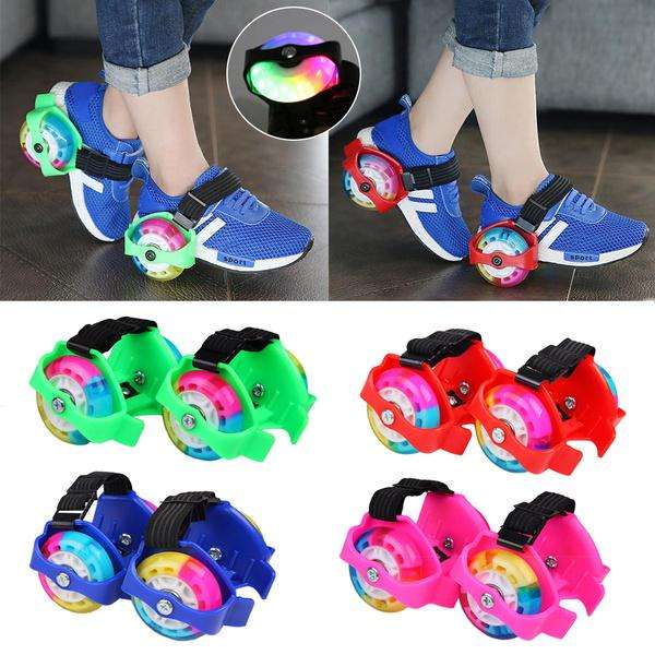 Small Whirlwind Pulley Detachable Roller Skates with LED Light
