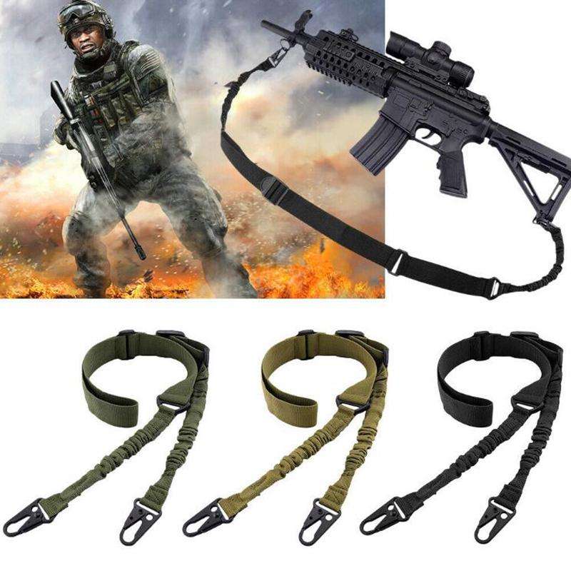 Two point Rifle Tactical Gun Sling Shoulder  Belt Strap (BLACK)