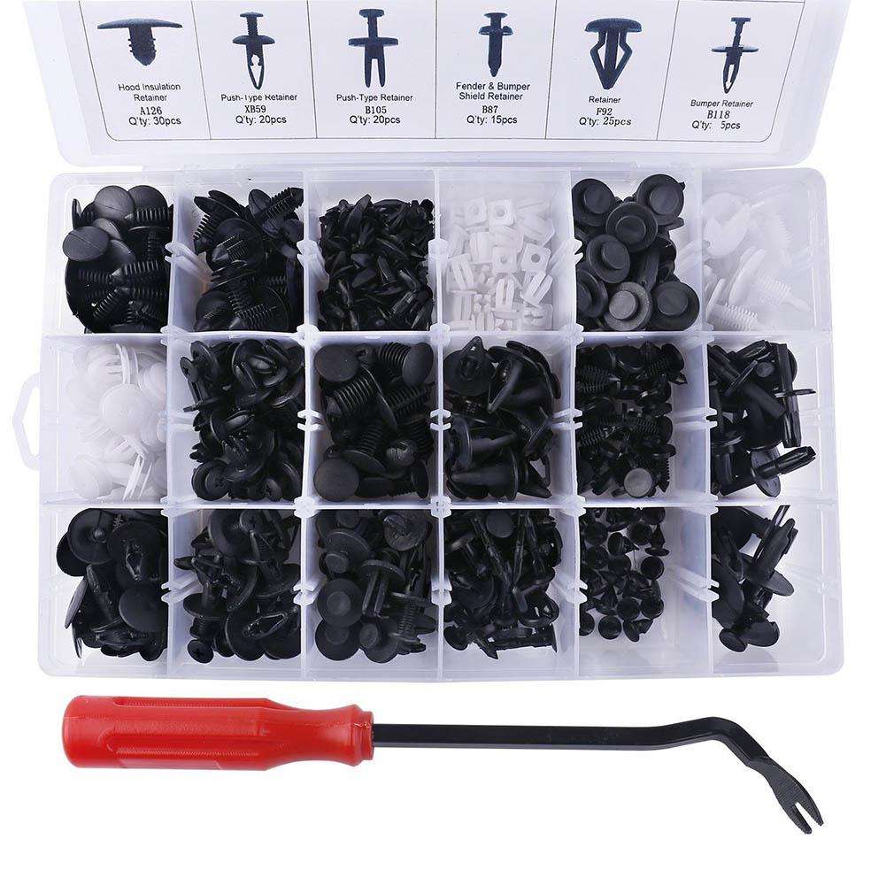 Motolab 415 Door Trim Panel Rivet & Clip Set with Screwdriver & Pry Tools