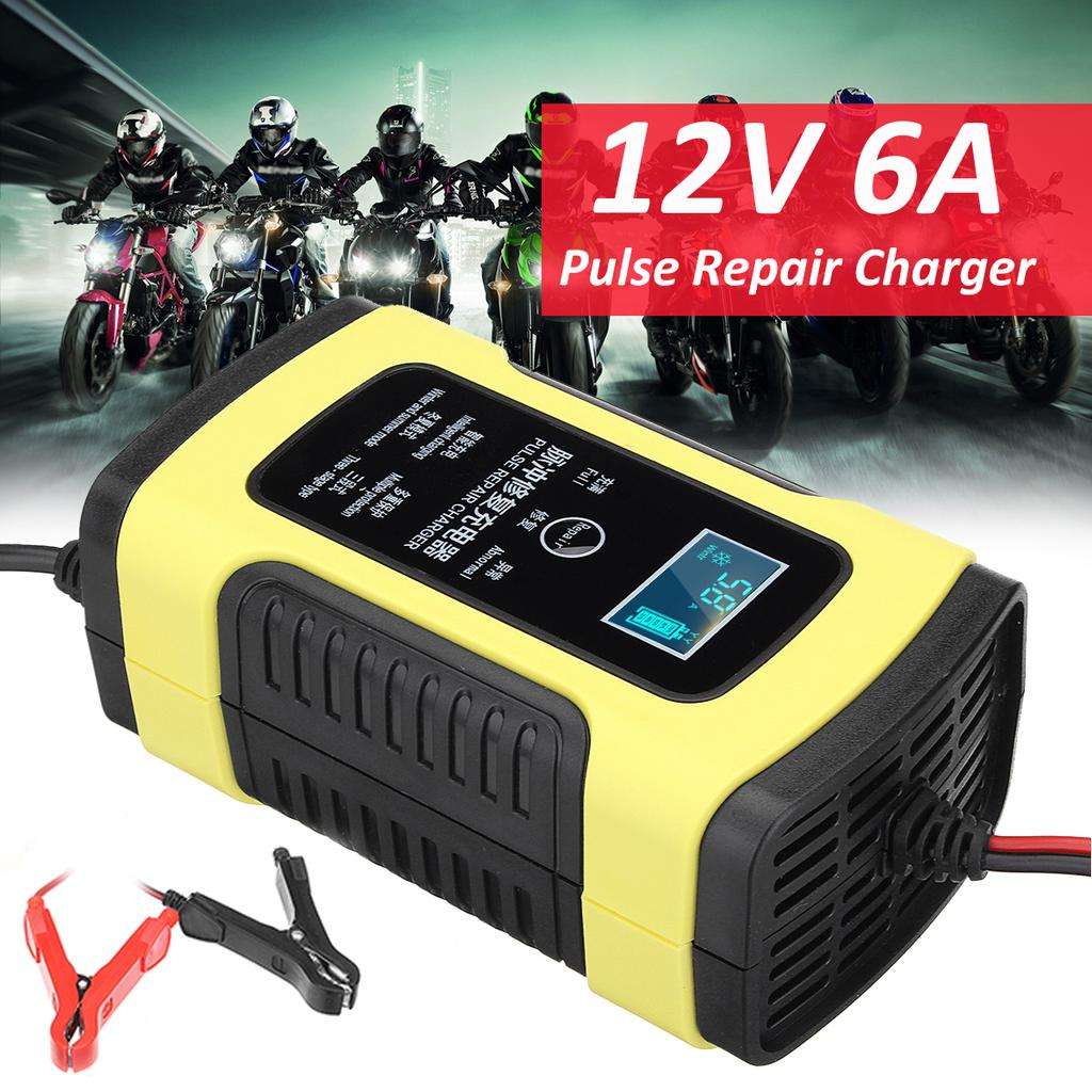12V 6A Battery charger Intelligent Pulse Repair Lead Acid Battery Charger 12 Volts 6 Amps 2AH-100AH