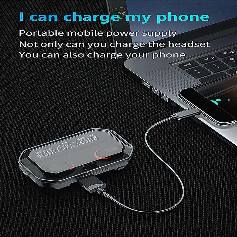 Tws Bluetooth Wireless Earphone Binaural Separation In-Ear Sports Headphones 9D Noise Reduction