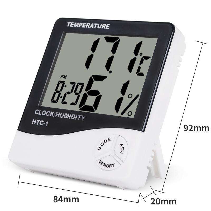 Digital Temperature And Humidity Thermometer Clock