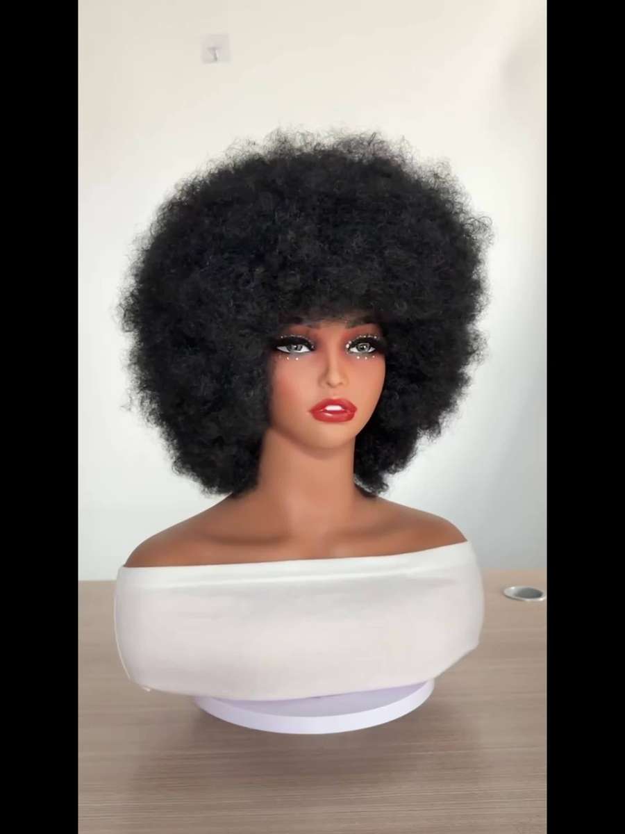 1Pc Black 10.16cm Fashion Design Wig