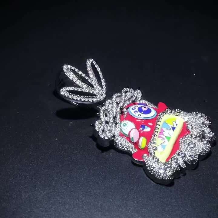 1 Piece Silvery Jesus Theme Pendant