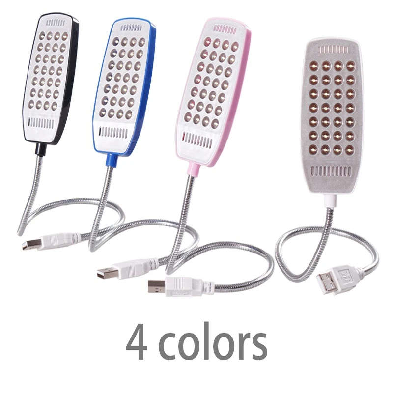 1pc 28LED Super Bright USB Plug-in Night Light with Switch Portable Computer Light Reading Light