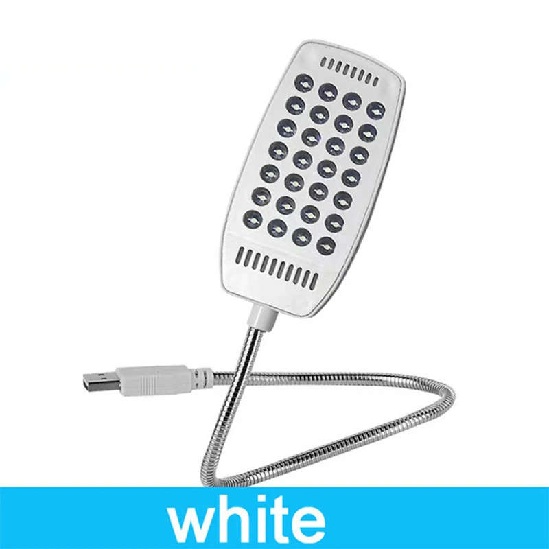 1pc 28LED Super Bright USB Plug-in Night Light with Switch Portable Computer Light Reading Light