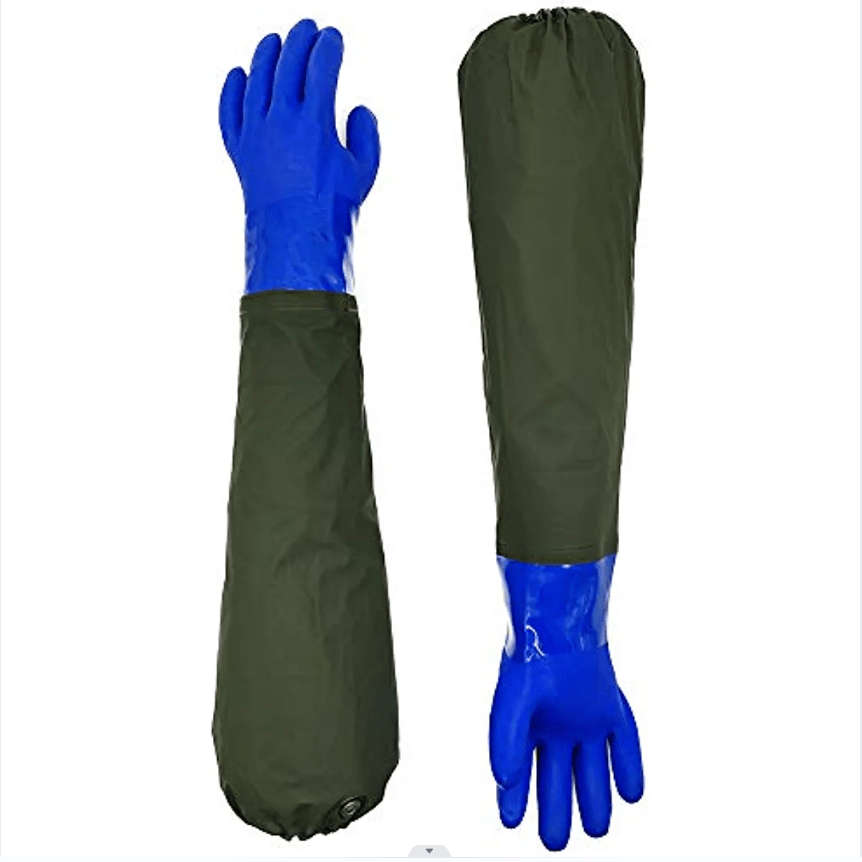 1 Pair Blue 71.12cm Household Cleaning Gloves