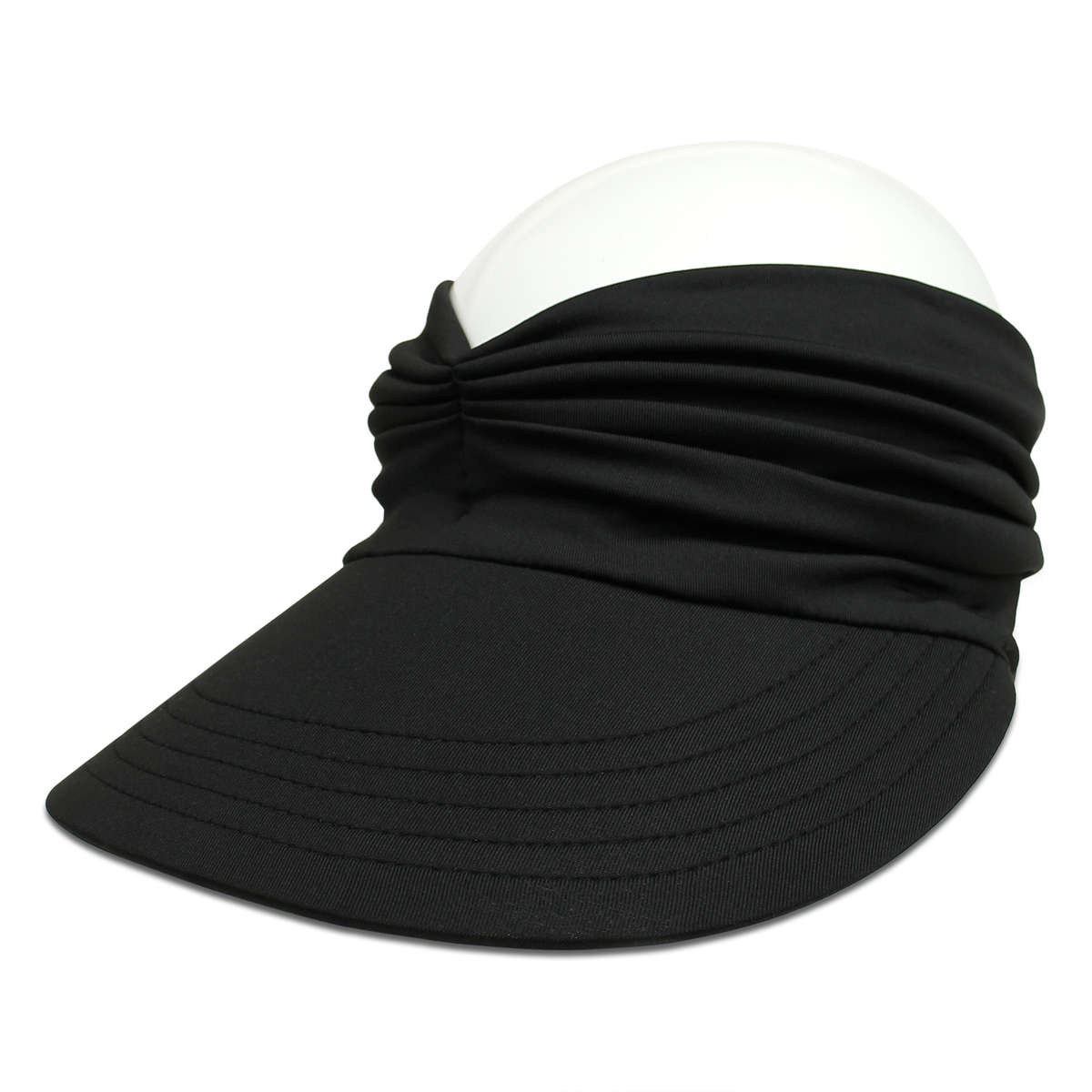 Sun Pleated Visor Hat Foldable Beach Picnic Hat with UV Protection