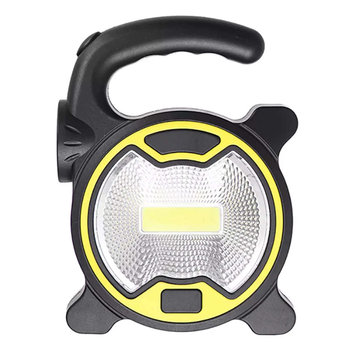 1pc Ultra-Bright LED COB Camping Lantern Portable AA Battery Powered Floodlight with Side Torch Matt