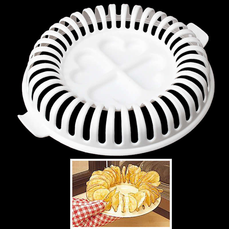 1pc Microwave Potato Chips Maker No Electricity Required For Easy Homemade Crispy Snacks