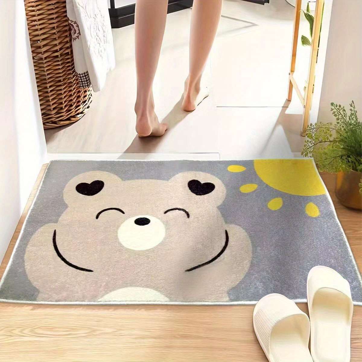 1Pc 50x80cm Puppy Pattern Floor Mat