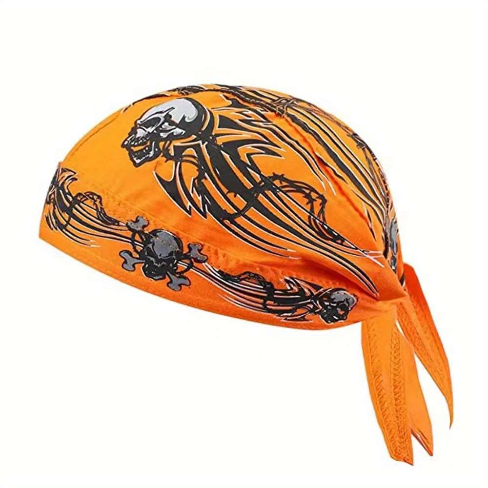 Hat Orange Skull