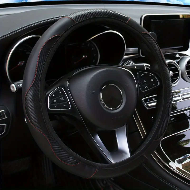Universal PU Leather Steering Wheel Cover