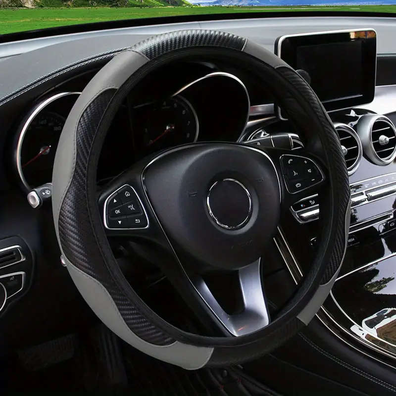 Universal PU Leather Steering Wheel Cover