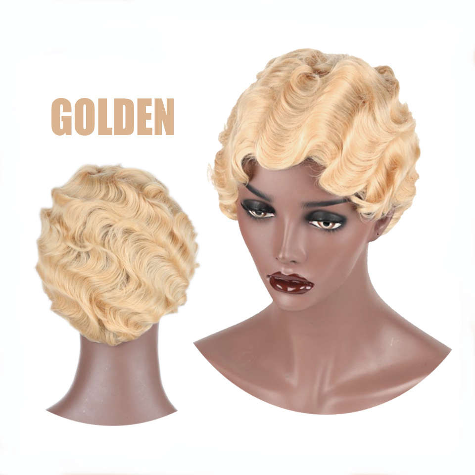 Khaki 10.16cm Fashion Design Wig