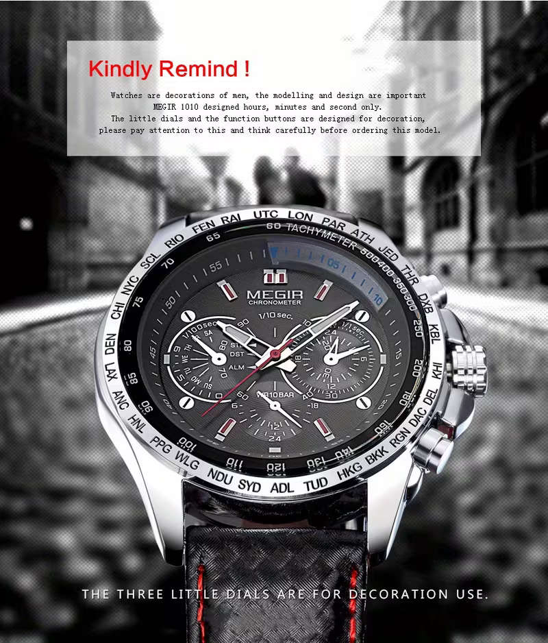 MEGIR Men's Sporty Quartz Watch
