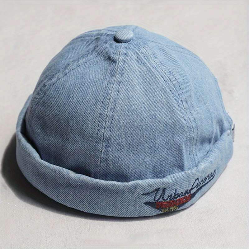 Sailor Brimless Caps Rolled Cuff Street Retro Fisherman Beanie Hat Cap