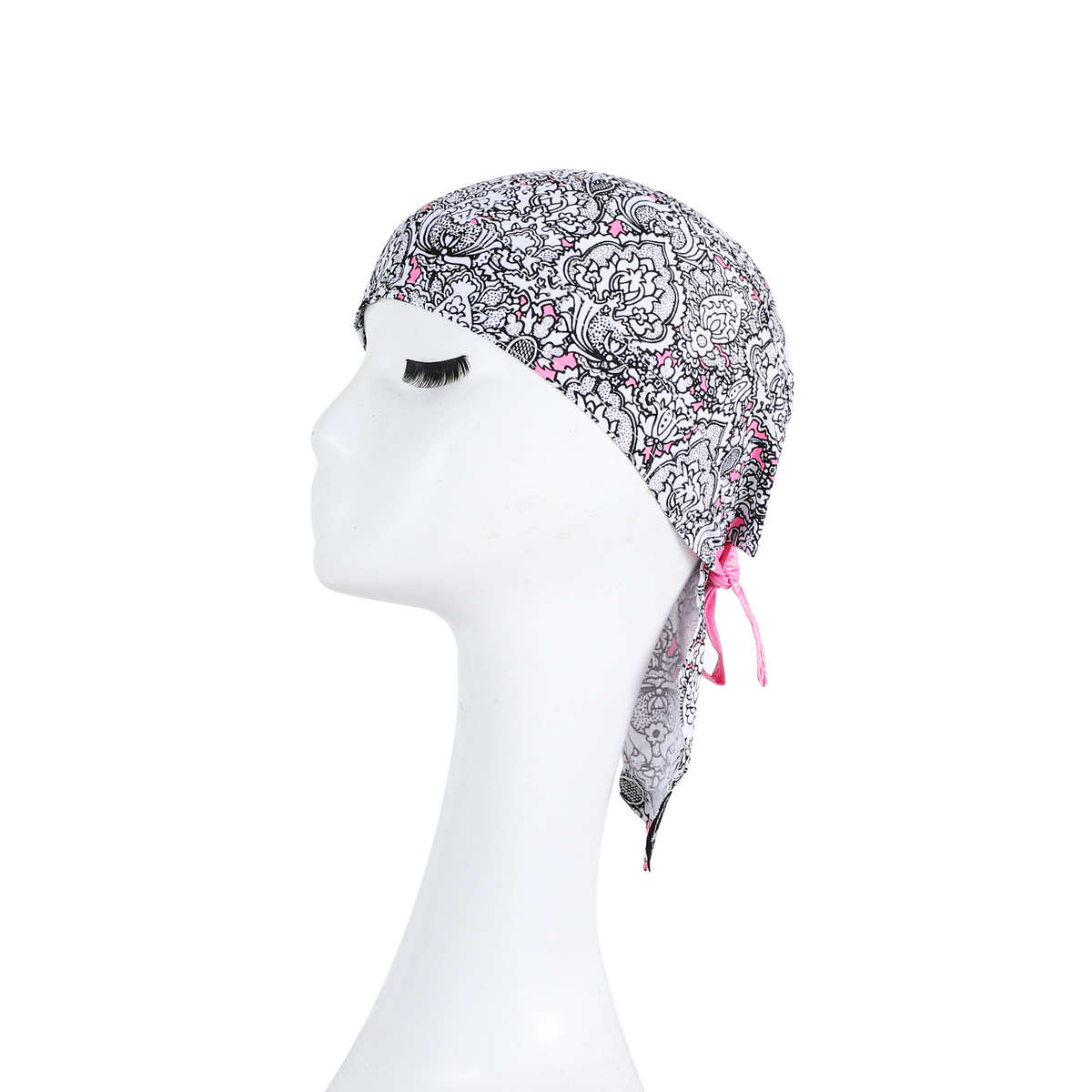 Hat White Pink Combination