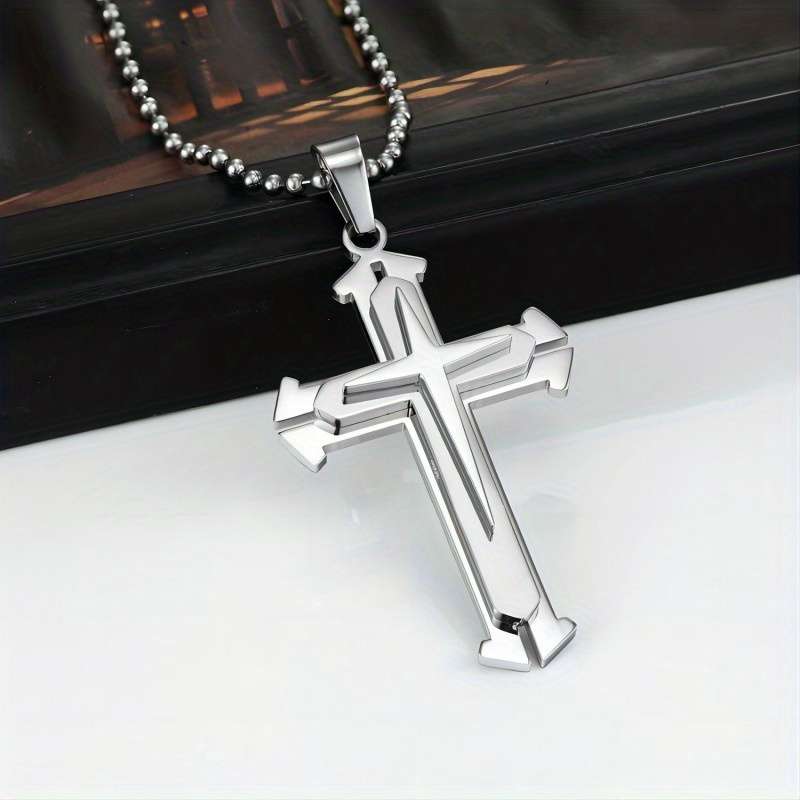 1 Piece Black Jesus Theme Pendant