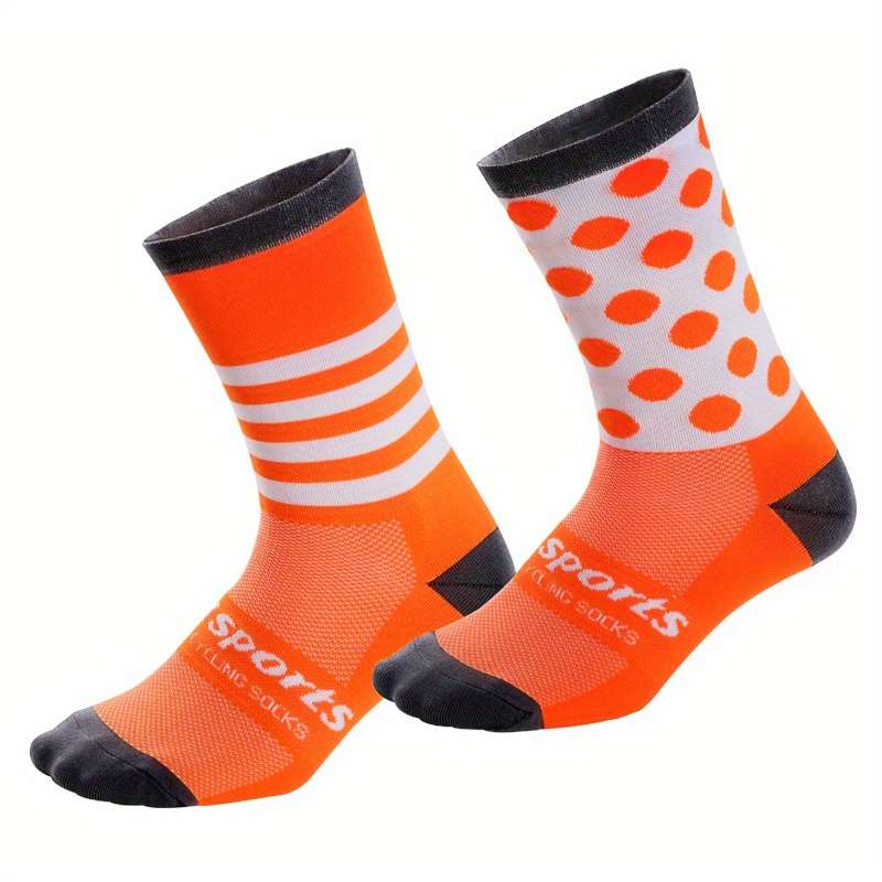 1 Pair Orange Size L Socks