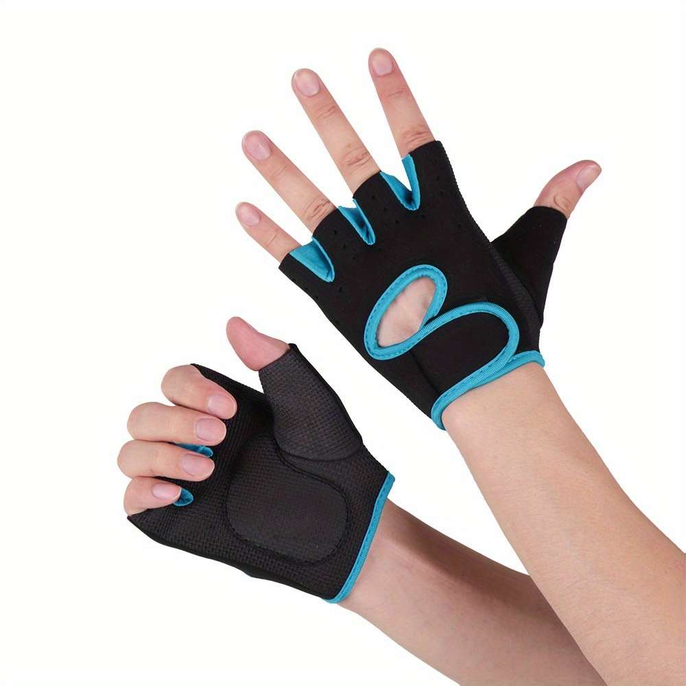 1 Pair Blue Size M Outdoor Sports Gloves