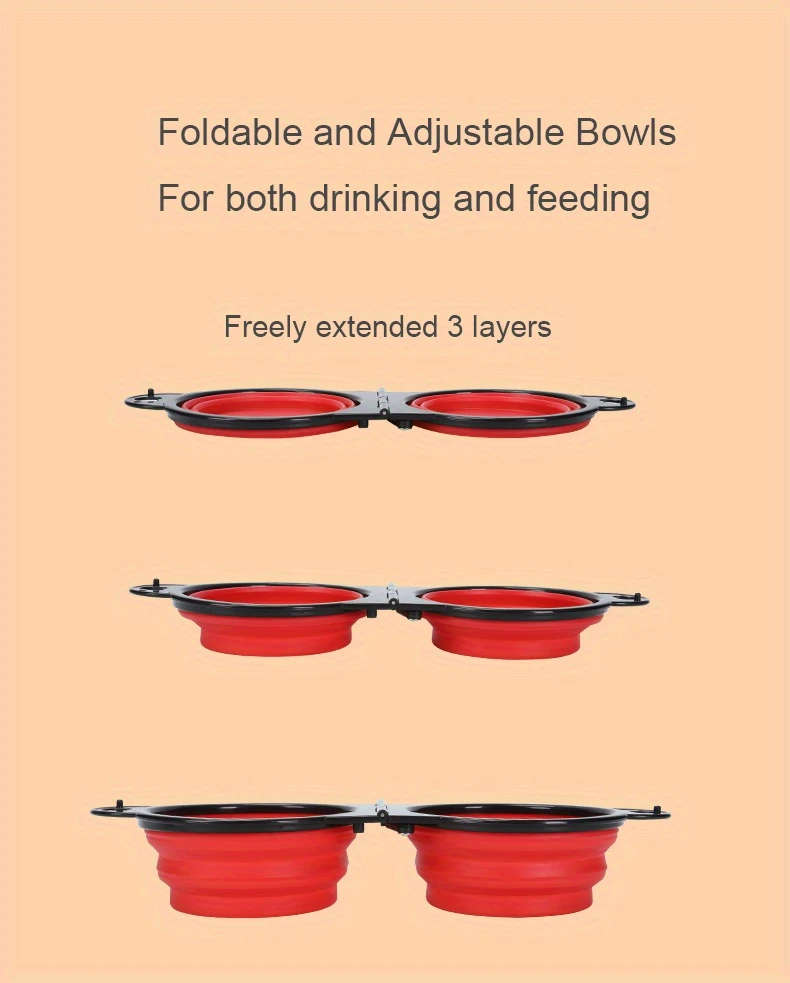Collapsible Silicone Dog Travel Bowls