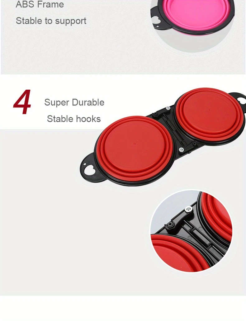 Collapsible Silicone Dog Travel Bowls