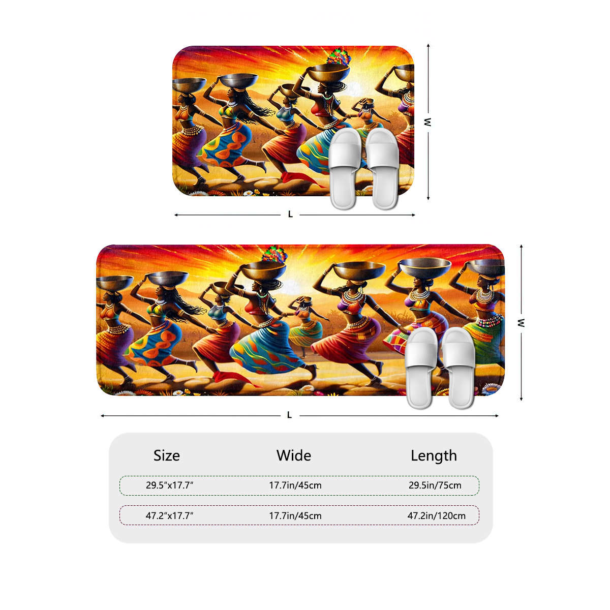 1Pc 45x75cm Floor Mat