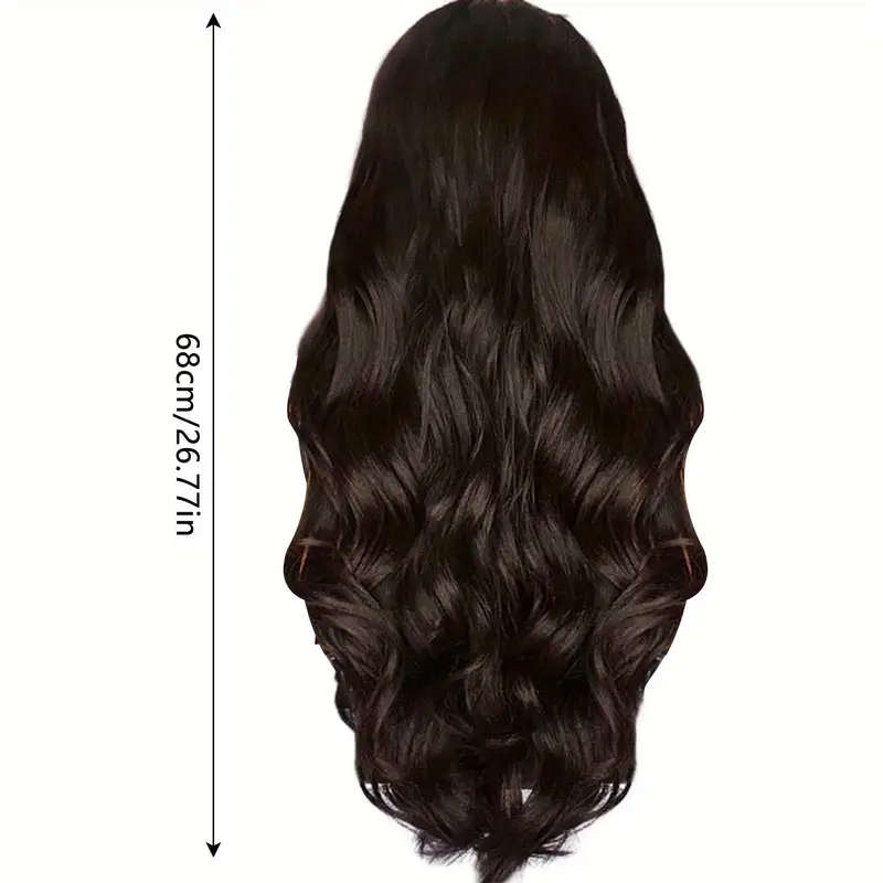 Black Long Curly Wig Synthetic for Women