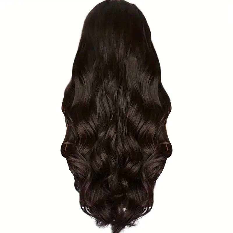 Black Long Curly Wig Synthetic for Women
