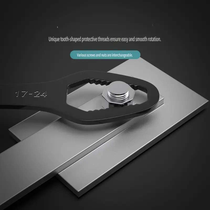 1Pc 3.5mm Versatile Double Ended Plum Wrench Spanners Tool 8 To 24mm