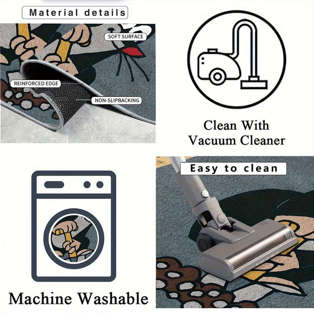 1Pc 15.75x23.62inch 40x60cm Floor Mat