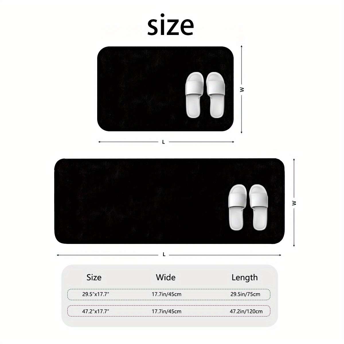 1Pc 45x120cm Floor Mat