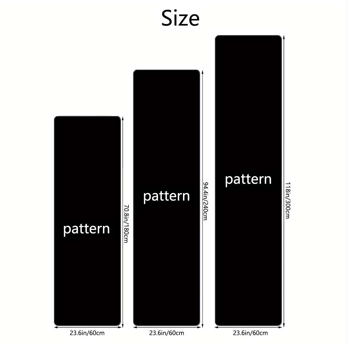 1Pc 60x300cm Floor Mat