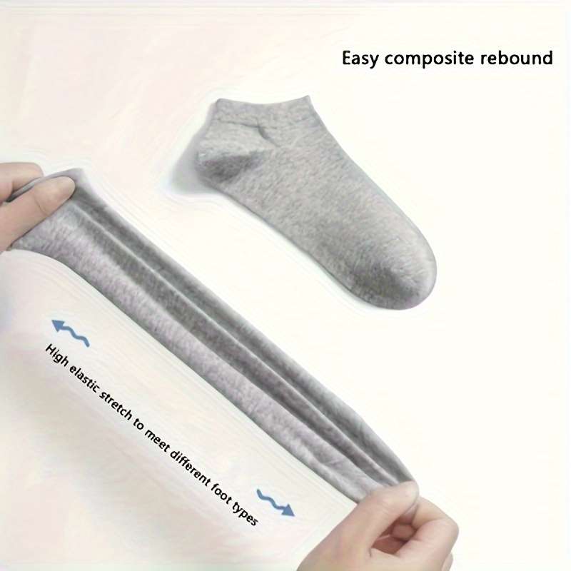 10 Pairs Grey One Size High Elastic Socks
