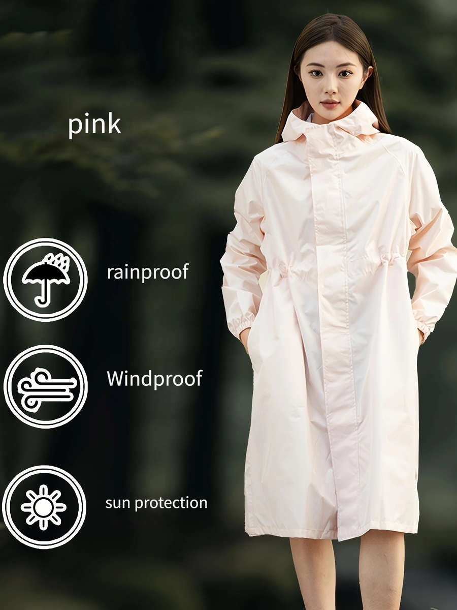 Raincoat Pink Size Asian L