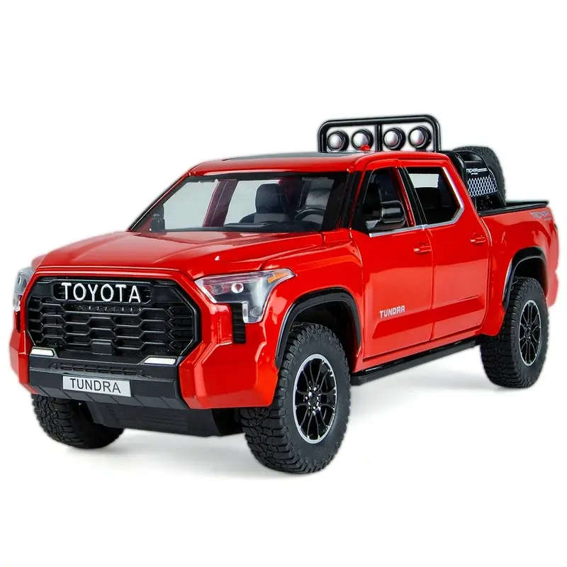 TOYOTA 1/24 Scale Zinc Alloy Metal Truck Die-Cast Model Toy with Pull-Back Action