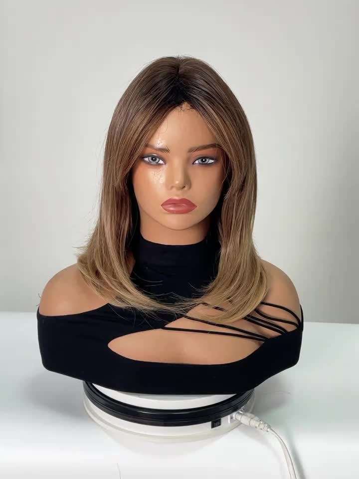 Coffee Color 50.8cm Fashion Design Wig