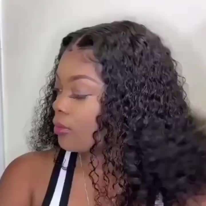 1Pc Black 40.64cm Fashion Design Wig