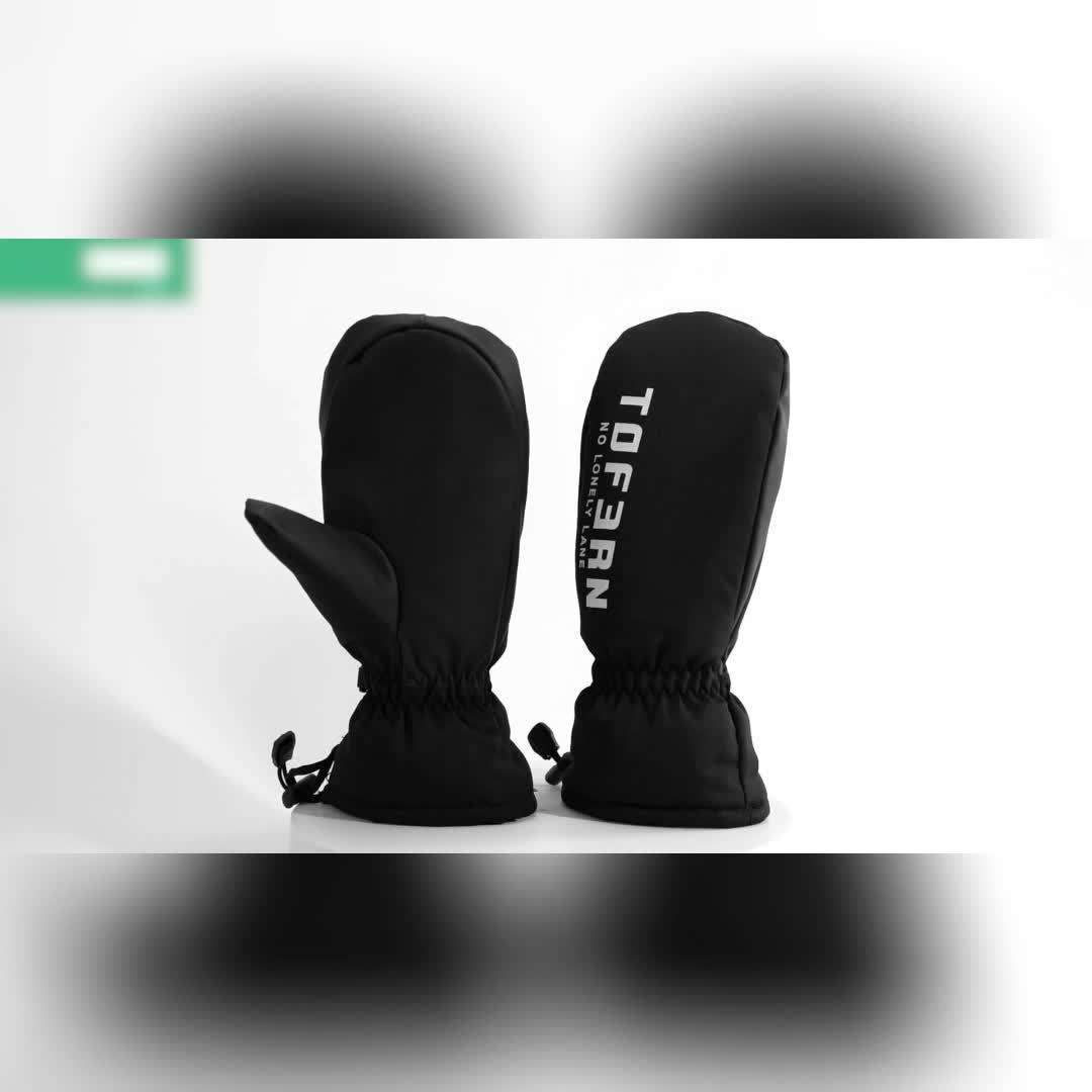 1 Pair Black Size L Warm Gloves