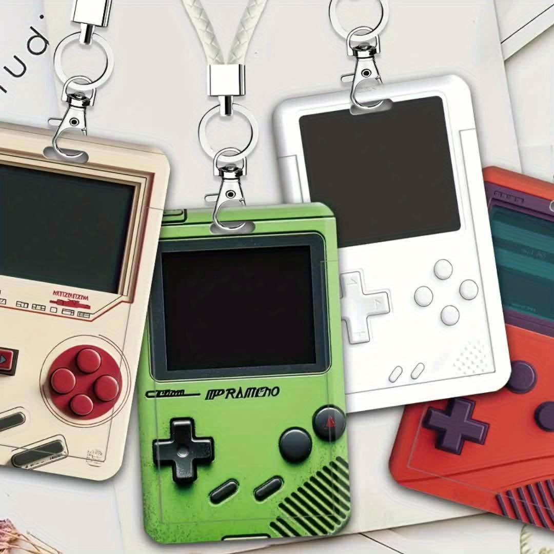 One Pack Red And White Game Console Pattern Series Doctor Nurse Card Holder Bus Card Holder Cam