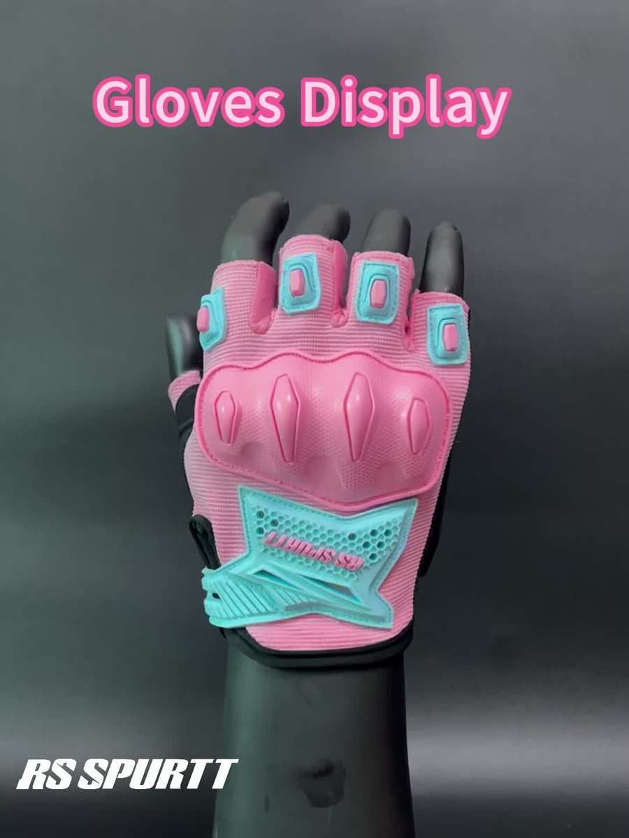 1 Pair Pink Size L Outdoor Sports Gloves