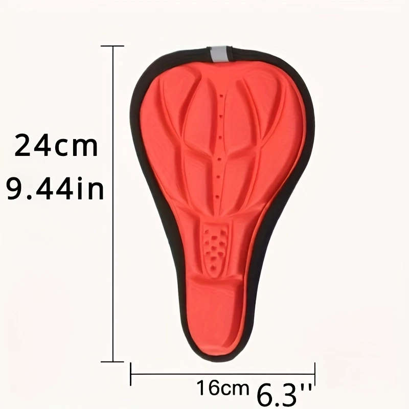 1pc Upgrade Your Mountain Bike with This 3D Cushion Cover Soft Silicone Saddle Seat Cover