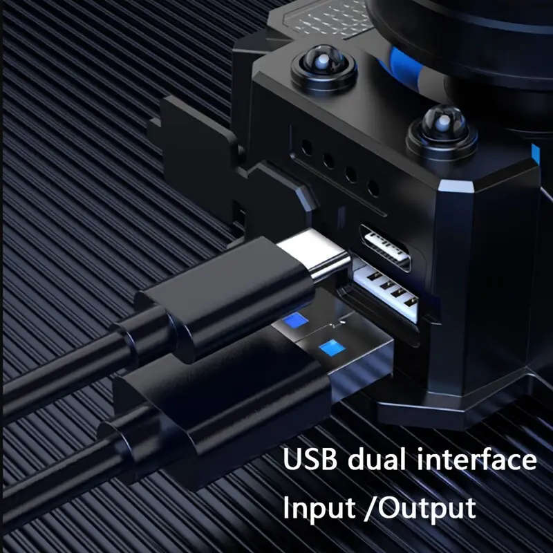 Rechargeable Head Mounted Flashlight