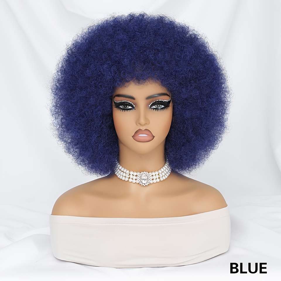 1Pc Blue 25.4cm Fashion Design Wig