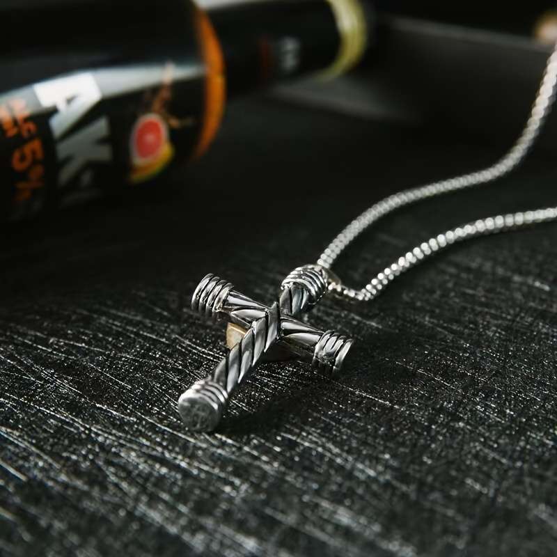 1 Piece Spiral Cross Jesus Theme Pendant