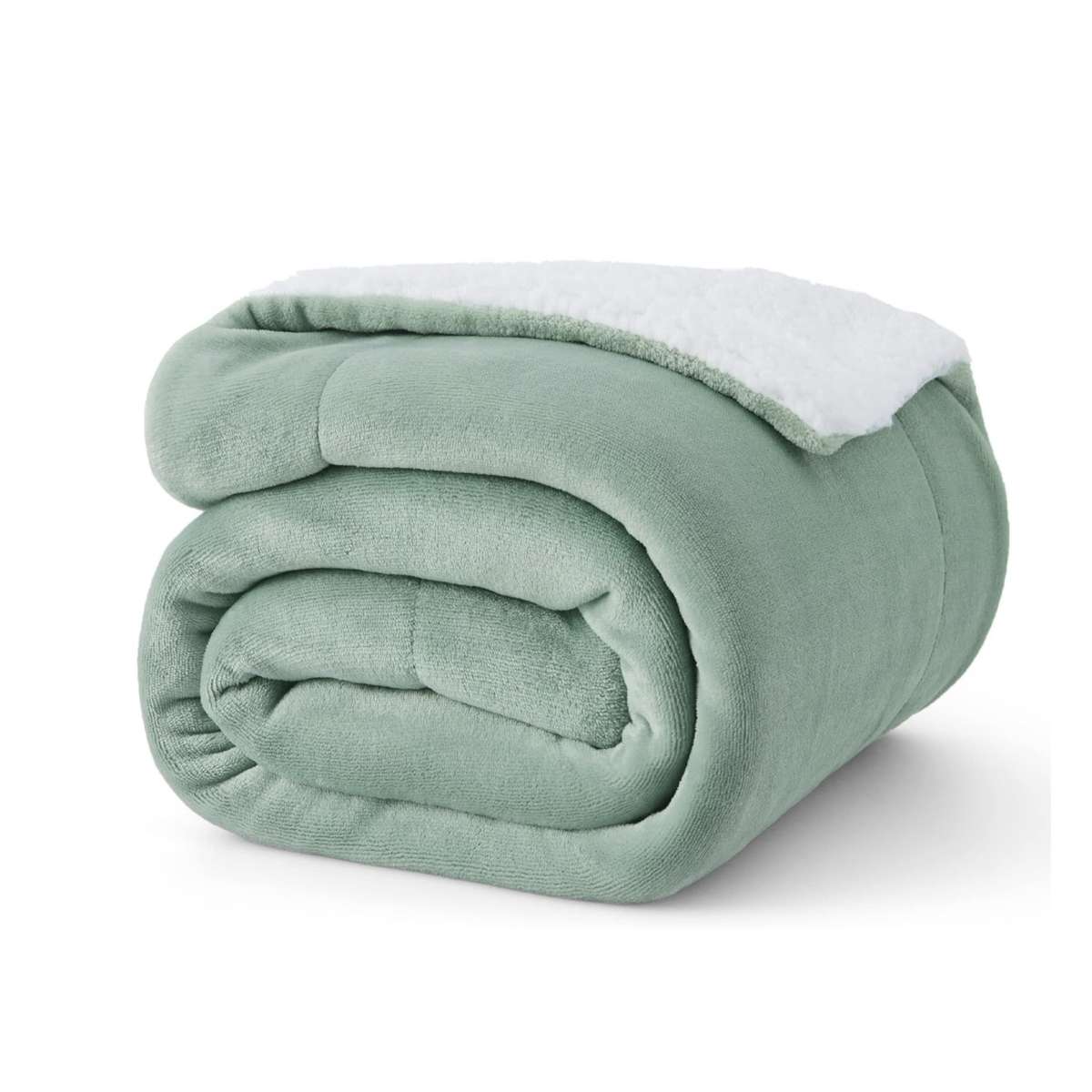 Blanket Color Green size 152.4x203.2cm