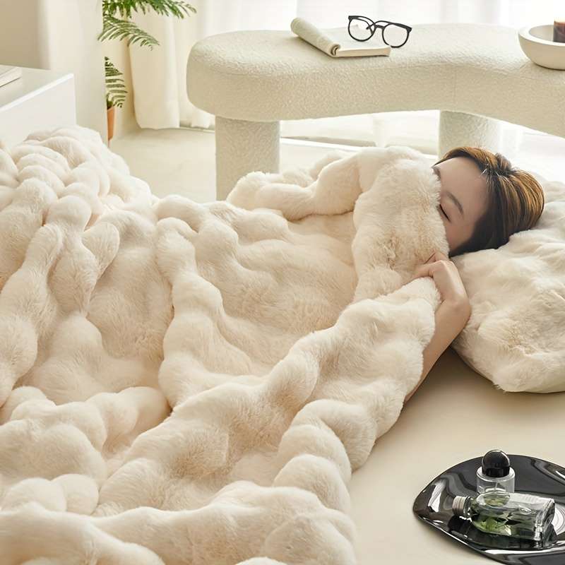 1ps Blanket Color Beige size 100x160cm