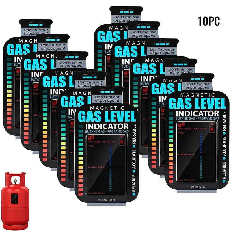 10Piece Practical Propane Butane LPG Fuel Tank Level Indicator